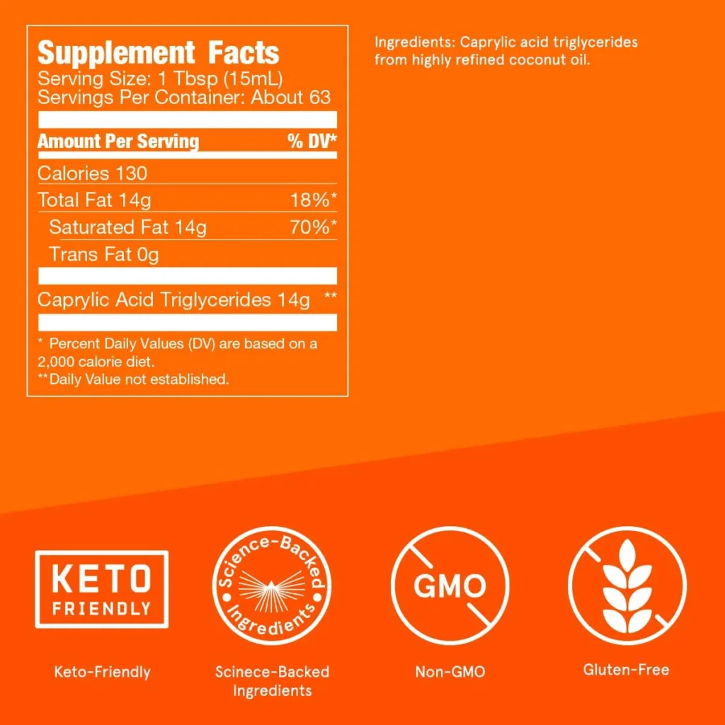 Bulletproof Brain Octane C8 MCT Oil, 32 Ounces (Pack of 3), Keto Supplement for Sustained Energy and Fewer Cravings